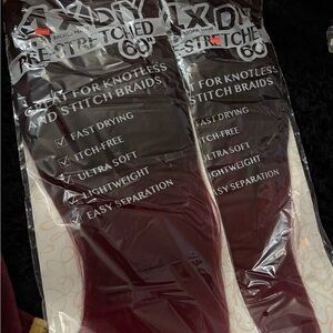 Burgundy Pre-Stretched Braiding Hair